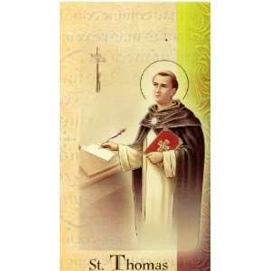  St. Thomas Aquinas Biography Card (500 190) (F5 552): Home 