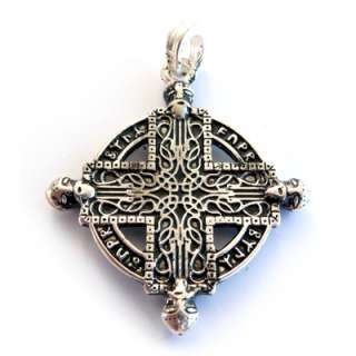 Silver Viking Norse Nordic Cross Pagan Wiccan Pendant  