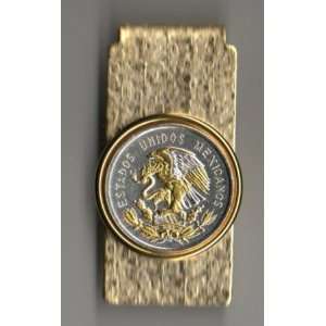   Mexican 10 centavo Gold & silver Eagle (quarter size) Total clip