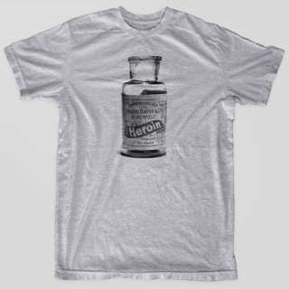 HEROIN BOTTLE William S. Burroughs JUNKIE NYC Dope T Shirt  