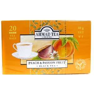 Ahmad Tea London Peach & Passion Fruit Black Tea   20 tea bags  
