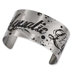  Stainless Steel Aquatic Life Brushed Cuff Bangle: Jewelry