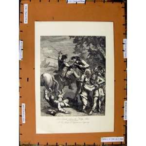  C1800 Don Quixote Galley Slaves Hogarth Engraving