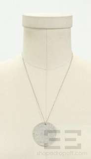 Tiffany & Co. Sterling Silver 5th Ave NYC Circle Pendant Necklace 