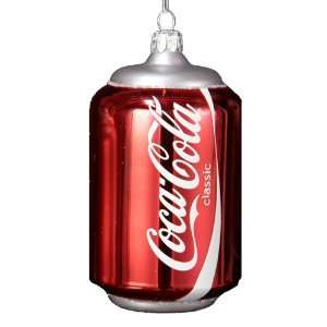   Adler 4 3/4 Inch Glass Classic Coca Cola Can Ornament: Home & Kitchen