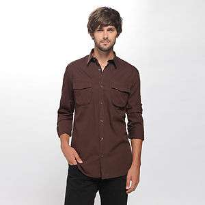 FRENCH CONNECTION Mens Button Front Shirt  