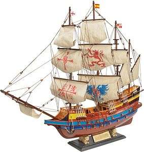 16th Century Museum Replica Spanish Galleon Warship Collectible Model 