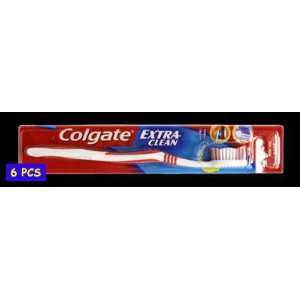  6 X Colgate Extra Clean Medium Toothbrush Made in Thailand 