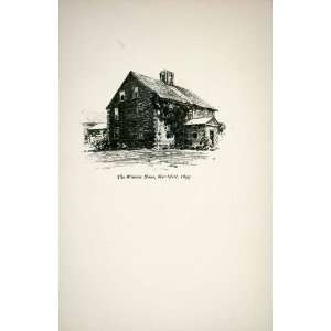   Clarence White Sketch Art   Original Halftone Print: Home & Kitchen
