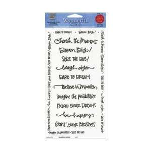  Wonderful Words Stickers 10.25X5 Sheet   Inspiration For 