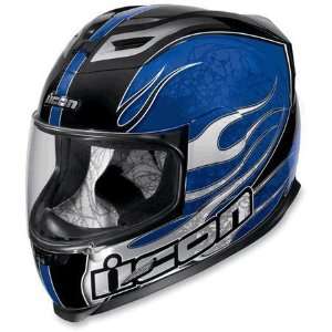  Icon Airframe Claymore Full Face Helmet X Small  Blue 