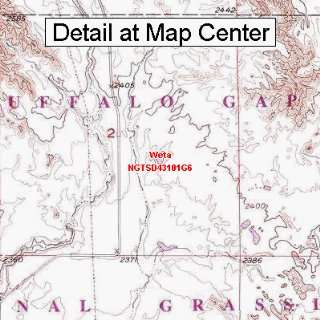  USGS Topographic Quadrangle Map   Weta, South Dakota 