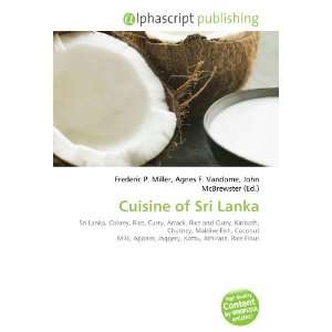  Cuisine of Sri Lanka (9786132744005) Books