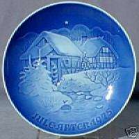 BING & GRONDAHL 1975 Christmas Plate B&G Water Mill  