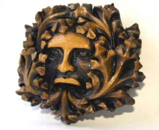 Green Man Replica Carving Pagan Gothic Wiccan Greenman  