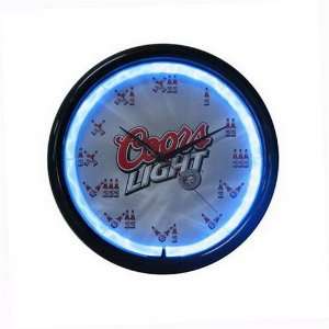  Brand Coors Light Logo Pub Beer Bar Neon Clock Sign: Home 