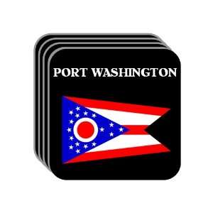  US State Flag   PORT WASHINGTON, Ohio (OH) Set of 4 Mini 