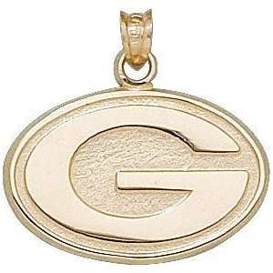  Green Bay Packers Solid 10K Gold G 5/8 Pendant 