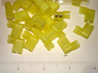 50 pcs YELLOW 12 10 AWG FLAG TERMINALS WIRE CONNECTORS  