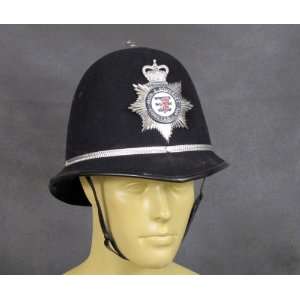  Original British Bobby Police Helmet Rose Top Avon 