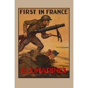   in France   U.S. Marines by John A. Coughlin 12x18: Kitchen & Dining