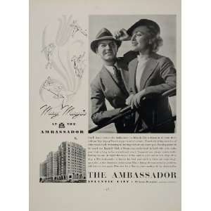 1936 Ad Ambassador Hotel Atlantic City William Hamilton Jersey Sports 