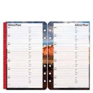  Franklin Covey Compact Seasons Address/Phone Tabs Office 