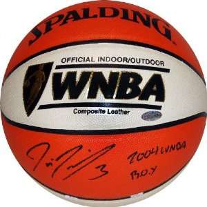  Diana Taurasi Autographed WNBA Basketball with 2004 WNBA 