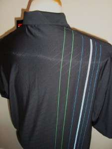 2011 Nike Debose Stripe Tour Polo Shirt / SICK! $70  
