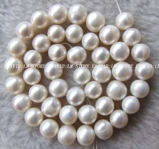 10mm White Freshwater Pearl Round Beads 15  