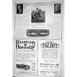  1920 MAYS SMITH BALLIN HINDE DAIMLER CARS RUSTON HORNSBY 