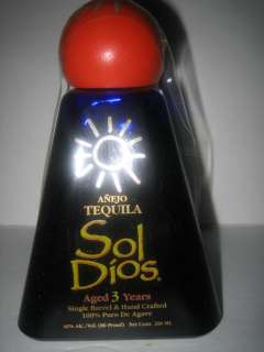 Tequila Sol Dios Anejo and Blanco 2 Bottles Set 200 ML.Collectable.New 