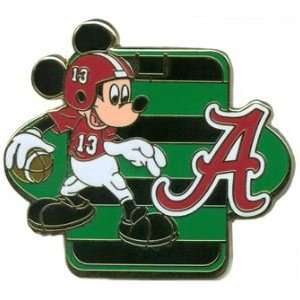Disney Football Mickey   University of Alabama Crimson Tide Pin 85392
