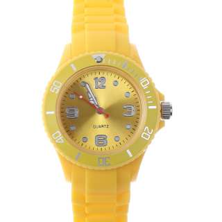 Classic Stylish Silicon Ice Jelly Strap Unisex Wrist Watch 13 Colors 