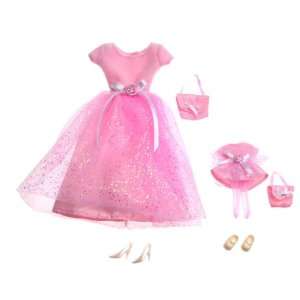   Doll Fashion Avenue Matchin Styles 1996 Pink Ball Dress: Toys & Games