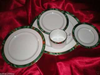 Fitz and Floyd China 5 Piece Place Setting GREENWICH  