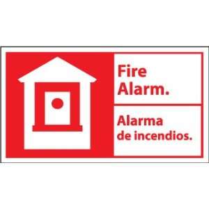    SIGNS 10 X 18 FIRE ALARM/ALARMA DE INCENDIOS