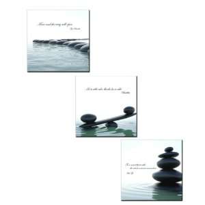  Buddhist Quotes Ceramic Tiles Wall Art   Set of 3