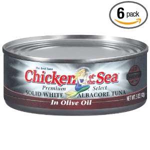 Chicken of the Sea Solid Albacore Tuna in Olive Oil, 5 Ounce (Pack of 
