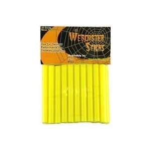   Yellow Webcaster Wax Glue Sticks Halloween Spider Web