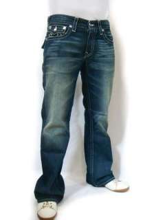 NWT TRUE RELIGION Jeans Mens BILLY BOOT CUT HANDSTICH LOGO HORSESHOES 