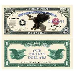  (10) Zillion Dollar Novelty Money 