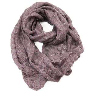  Purple Lilac Knit Infinity Scarf 