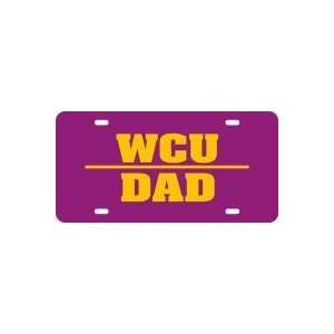  License Plate   WCU DAD PURPLE/GOLD