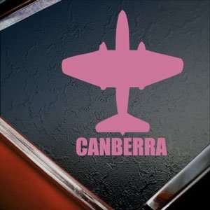  CANBERRA Pink Decal Military Soldier Truck Window Pink 