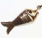 9ct 9k GOLD ARTICULATED FISH