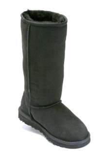 UGG Classic Tall Womens Black Sheepskin Boot Size 9 US NEW  