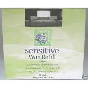  Clean+Easy Sensitive Wax Refill 12pk Large: Beauty