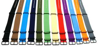 20MM PVD SOLID Nylon NATO Military WATCH BAND G 10 Strap FITS ALL 