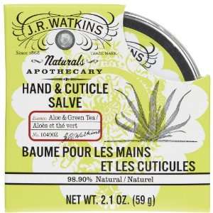  J.R. Watkins   Natural Hand & Cuticle Salve, Aloe & Green 